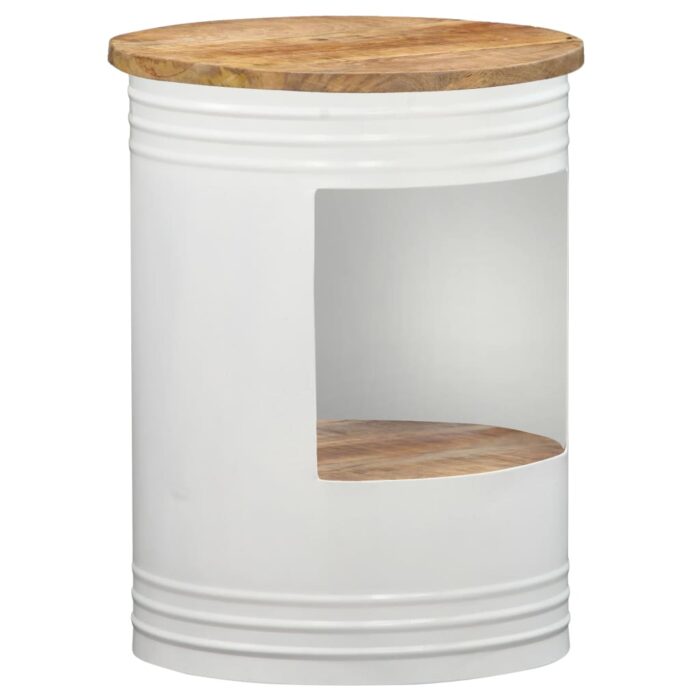 Table basse 43x55 cm Bois de manguier solide – Image 8