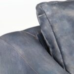 Chaise cabriolet Gris cuir véritable – Image 4