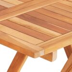 Table de bistro pliable 60x60x65 cm Bois de teck solide – Image 5