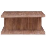 Table basse 70x70x30 cm Bois de teck massif – Image 2