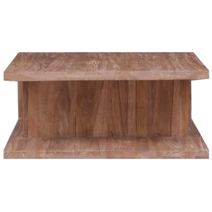 Table basse 70x70x30 cm Bois de teck massif – Image 2