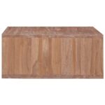 Table basse 70x70x30 cm Bois de teck massif – Image 3