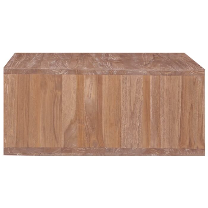 Table basse 70x70x30 cm Bois de teck massif – Image 3