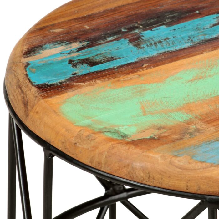 Tables basses 2 pcs Bois de récupération massif – Image 4