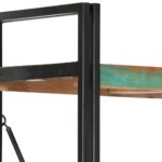 Bibliothèque 5 niveaux 90x30x180 cm Bois solide de récupération – Image 3