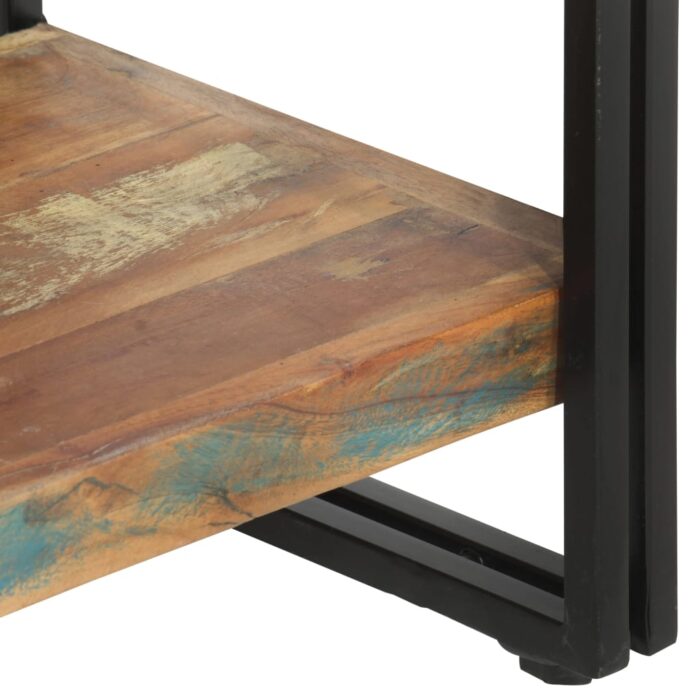 Bibliothèque 5 niveaux 90x30x180 cm Bois solide de récupération – Image 4