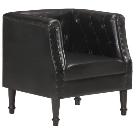 Fauteuil Noir Cuir véritable