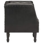 Fauteuil Noir Cuir véritable – Image 5