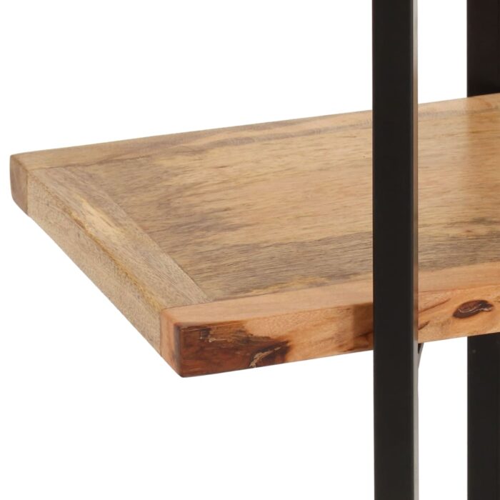 Bibliothèque à 3 niveaux 160x31x80 cm Bois de manguier massif – Image 4