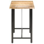 Table de bar 150x70x107 cm Bois de manguier brut – Image 2