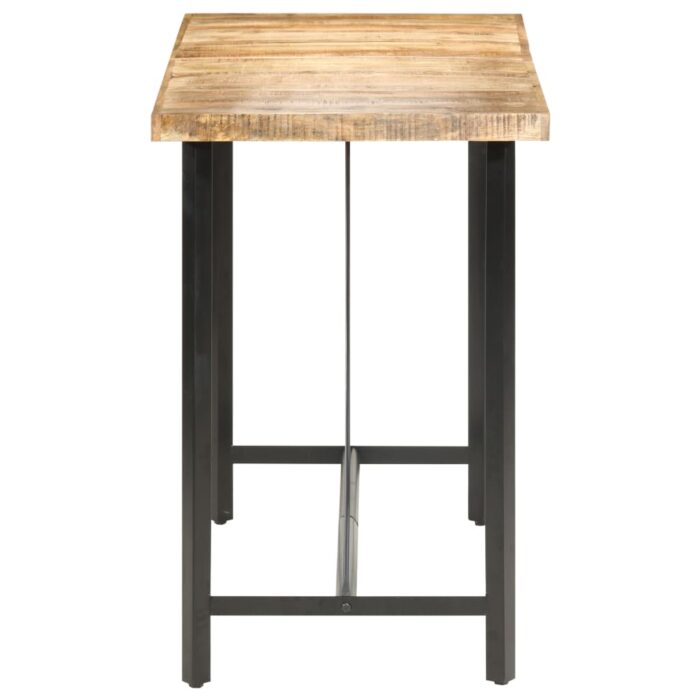 Table de bar 150x70x107 cm Bois de manguier brut – Image 2