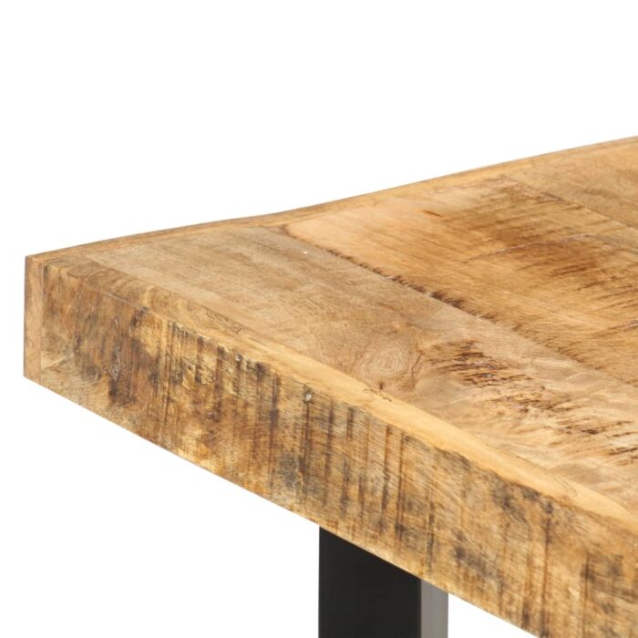 Table de bar 150x70x107 cm Bois de manguier brut – Image 4