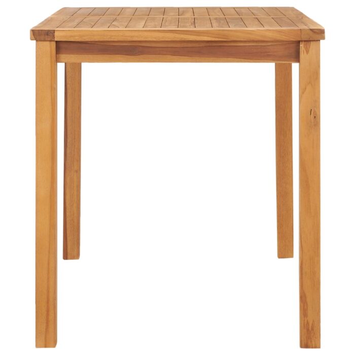 Table à dîner de jardin 120x70x77 cm Bois de teck solide – Image 3