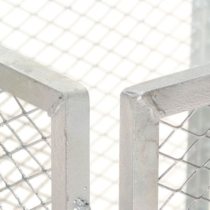 Composteur de jardin 100x100x77 cm Fer galvanisé – Image 2