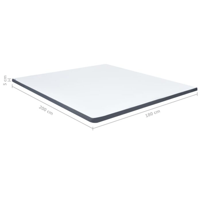Surmatelas de sommier tapissier 200x180x5 cm – Image 8