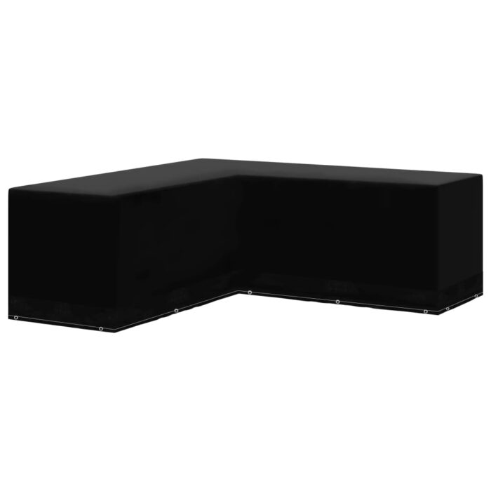 Housse de salon de jardin Forme de L 12 œillets 250x250x90 cm – Image 1
