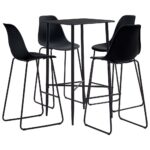 Ensemble de bar 5 pcs Plastique Noir