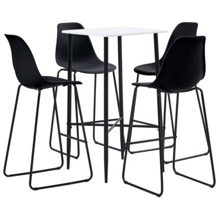 Ensemble de bar 5 pcs Plastique Noir