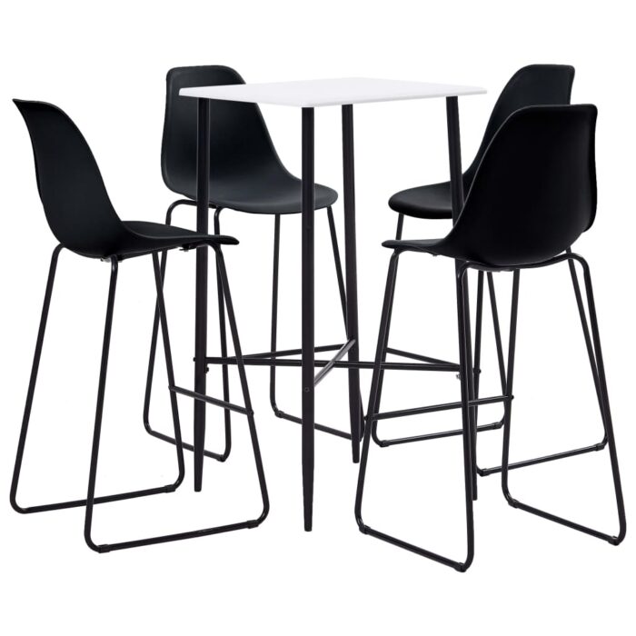 Ensemble de bar 5 pcs Plastique Noir – Image 1