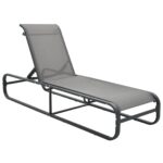 Chaise longue Aluminium et textilène