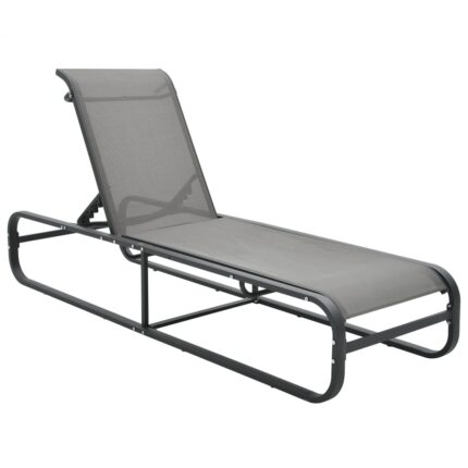 Chaise longue Aluminium et textilène