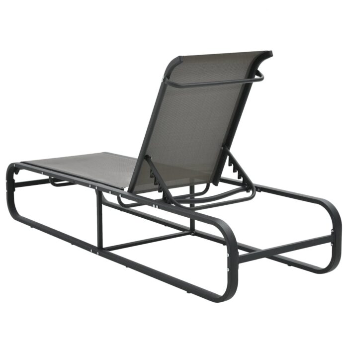Chaise longue Aluminium et textilène – Image 4