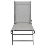 Chaises longues lot de 2 Textilène et acier – Image 4