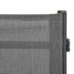 Chaises longues lot de 2 Textilène et acier – Image 6