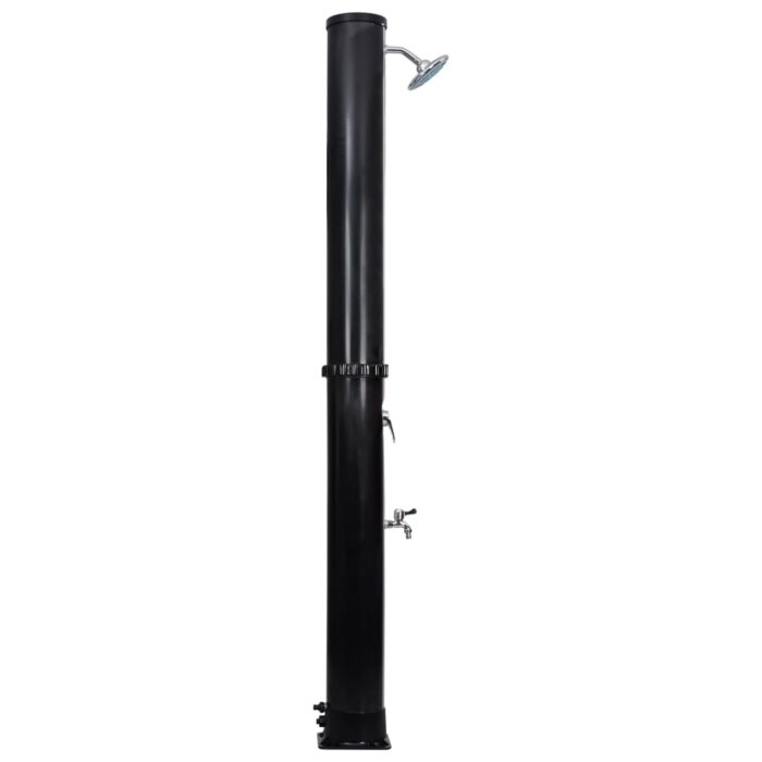 Douche solaire d'extérieur avec pomme de douche et robinet 40 L – Image 4