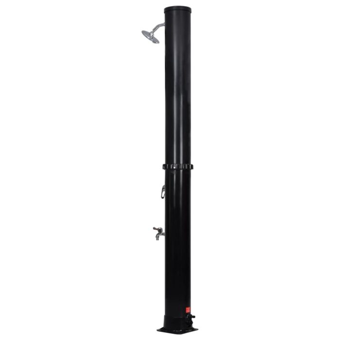 Douche solaire d'extérieur avec pomme de douche et robinet 40 L – Image 5