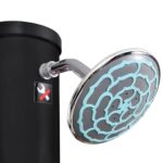 Douche solaire d'extérieur avec pomme de douche et robinet 40 L – Image 8