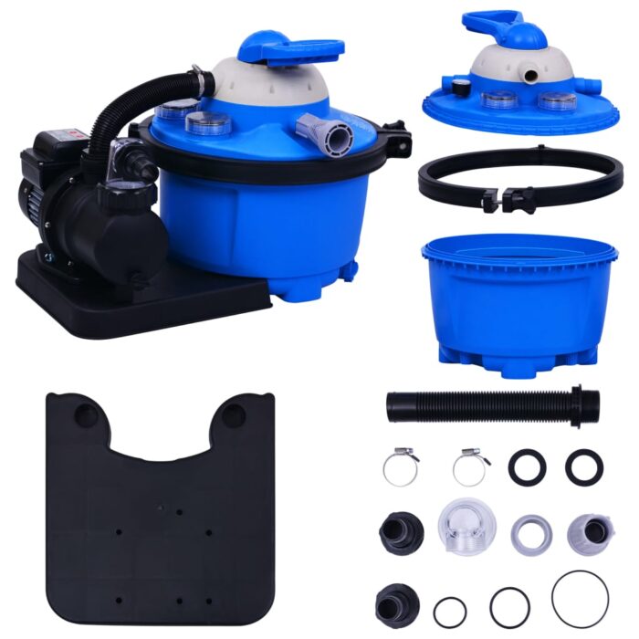 Pompe de filtration à sable avec minuterie 450 W 25 L – Image 12