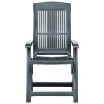 Chaises inclinables de jardin lot de 2 Plastique Vert – Image 2