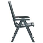 Chaises inclinables de jardin lot de 2 Plastique Vert – Image 3