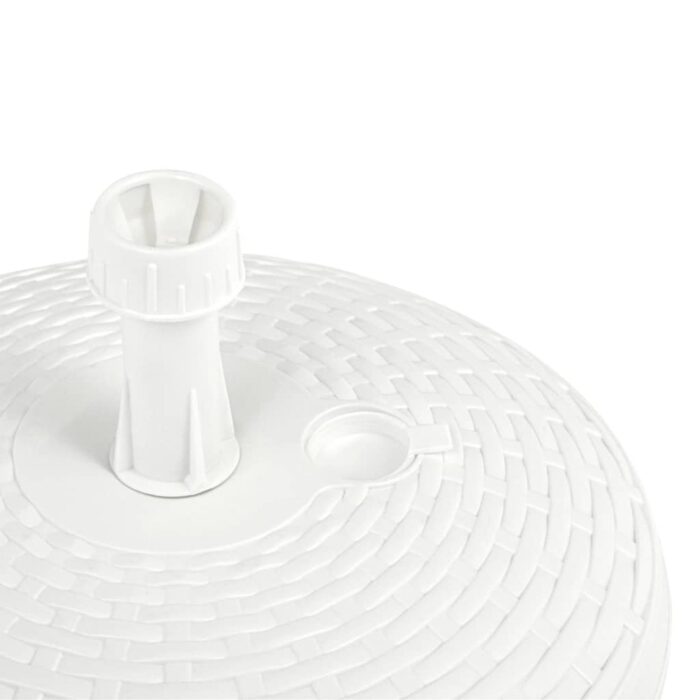 Socle de parasol rempli de sable/d'eau 20 L Plastique rotin – Image 4