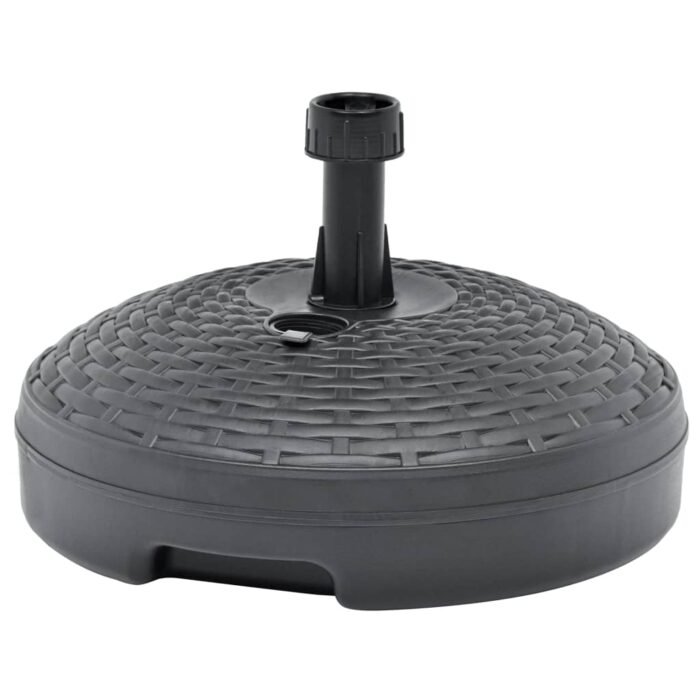 Socle de parasol rempli de sable/d'eau 20 L Plastique rotin – Image 1