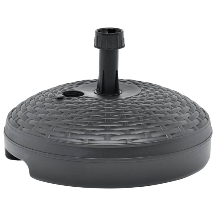 Socle de parasol rempli de sable/d'eau 20 L Plastique rotin – Image 2