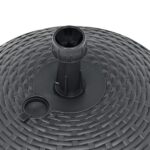 Socle de parasol rempli de sable/d'eau 20 L Plastique rotin – Image 4