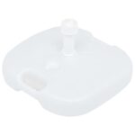 Socle de parasol rempli de sable/d'eau 16 L Blanc Plastique – Image 3