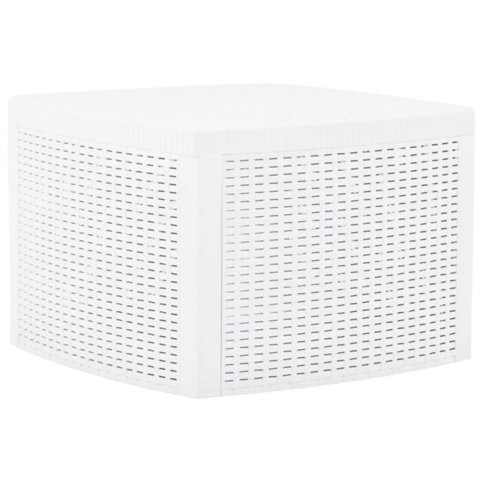Table d'appoint Blanc 54x54x36,5 cm Plastique – Image 1
