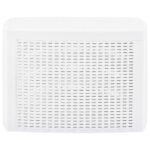 Table d'appoint Blanc 54x54x36,5 cm Plastique – Image 2
