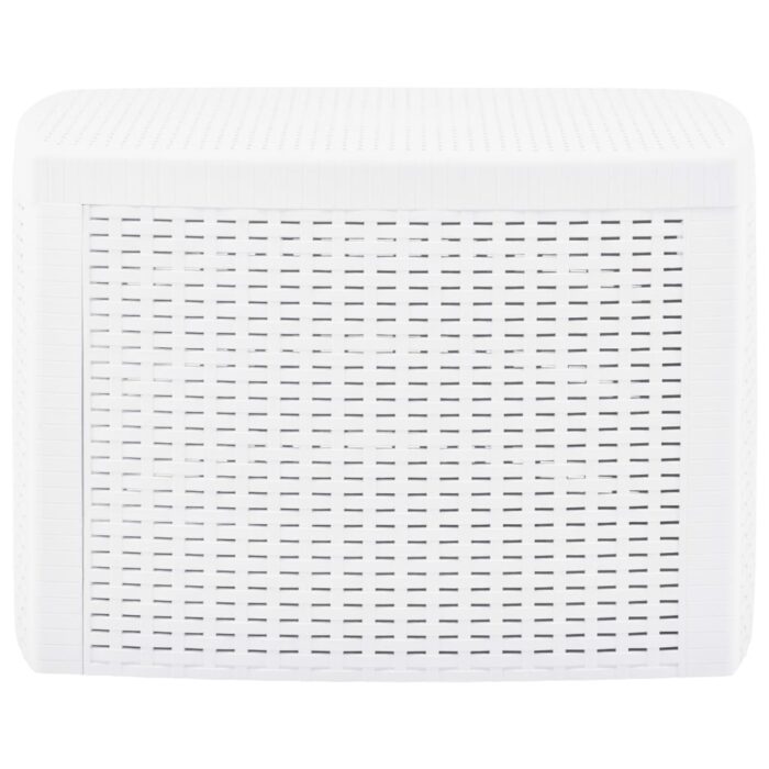 Table d'appoint Blanc 54x54x36,5 cm Plastique – Image 2