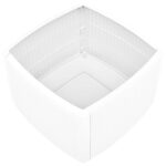 Table d'appoint Blanc 54x54x36,5 cm Plastique – Image 4