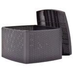 Table d'appoint Mocha 54x54x36,5 cm Plastique – Image 2