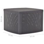 Table d'appoint Mocha 54x54x36,5 cm Plastique – Image 5