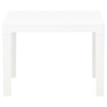 Bancs de jardin lot de 2 Blanc Plastique – Image 2