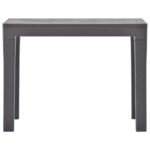 Bancs de jardin lot de 2 Moka Plastique – Image 2