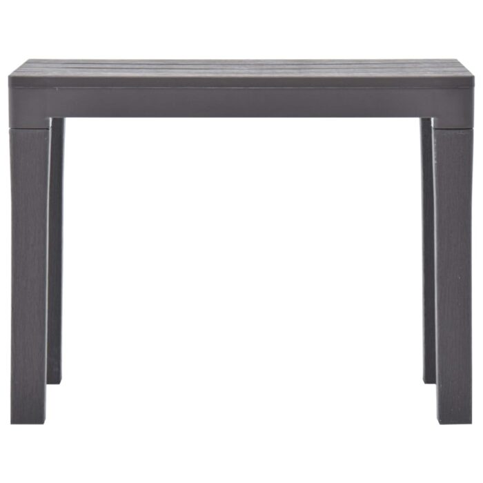 Bancs de jardin lot de 2 Moka Plastique – Image 2