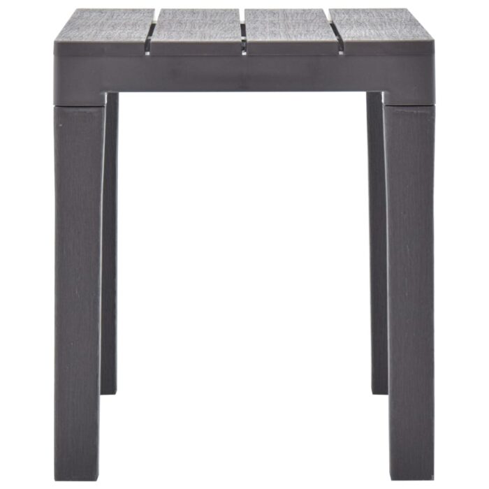 Bancs de jardin lot de 2 Moka Plastique – Image 3