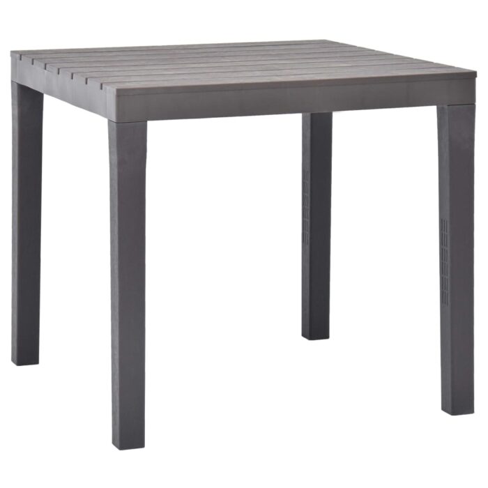 Table de jardin Moka 78x78x72 cm Plastique – Image 1